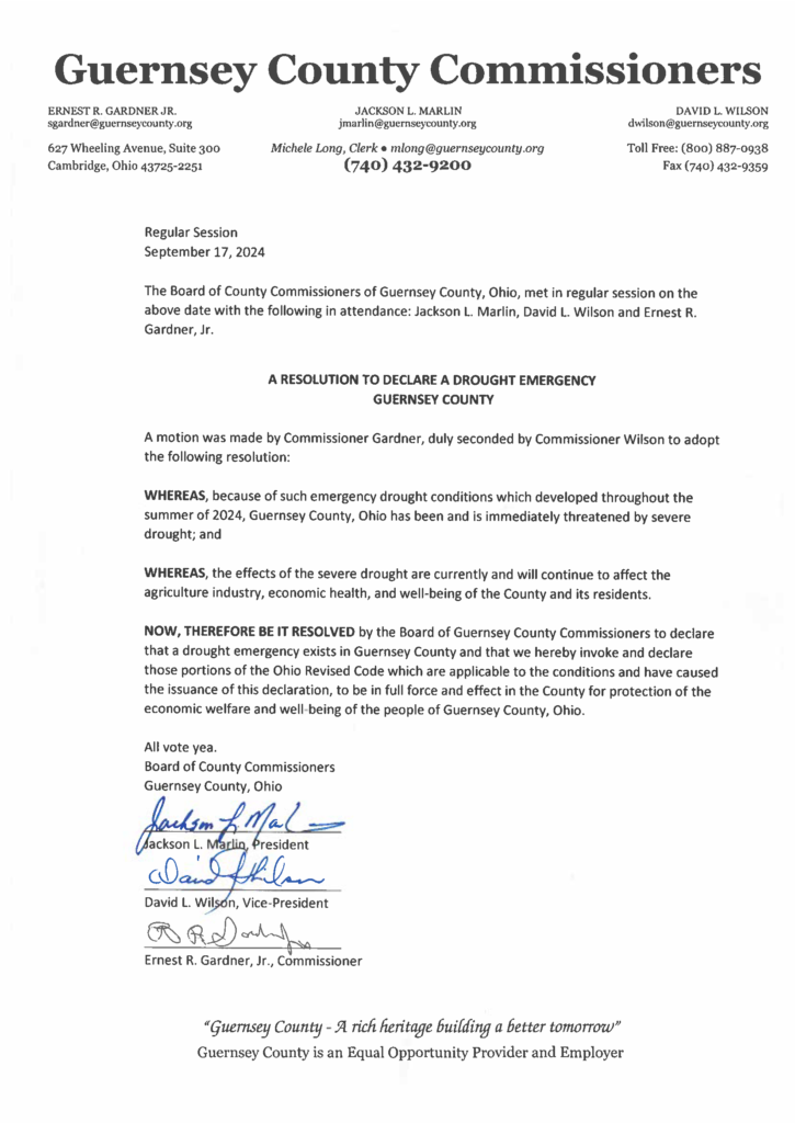 drought resolution Guernsey County drought resolution Guernsey County